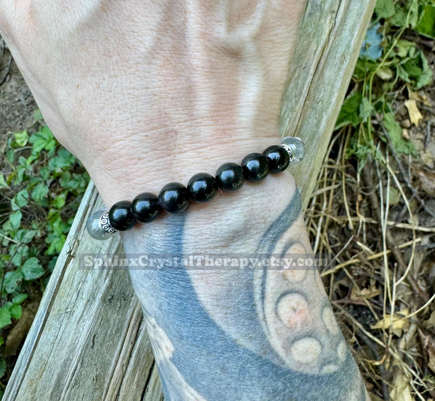 Aquarius Energy - Zodiac Astrology Bracelet " The Visionary, Aquarius " January February Birthday - Crystal Healing Gemstone Bracelet