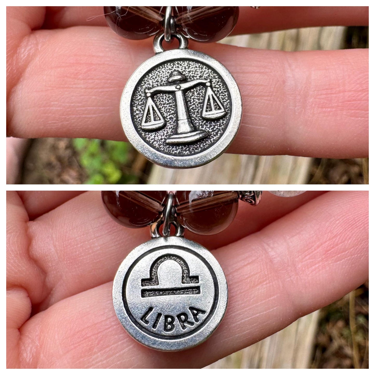 Libra Sign Energy - Zodiac Horoscope " The Diplomat , Libra " September October Birthday - Real Quality Gemstones - Crystal Healing Bracelet
