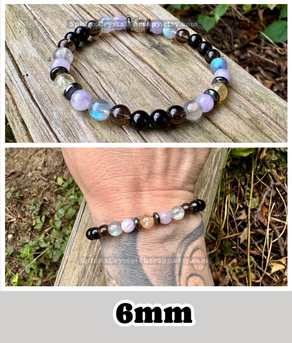 Libra Sign Energy - Zodiac Horoscope " The Diplomat , Libra " September October Birthday - Real Quality Gemstones - Crystal Healing Bracelet
