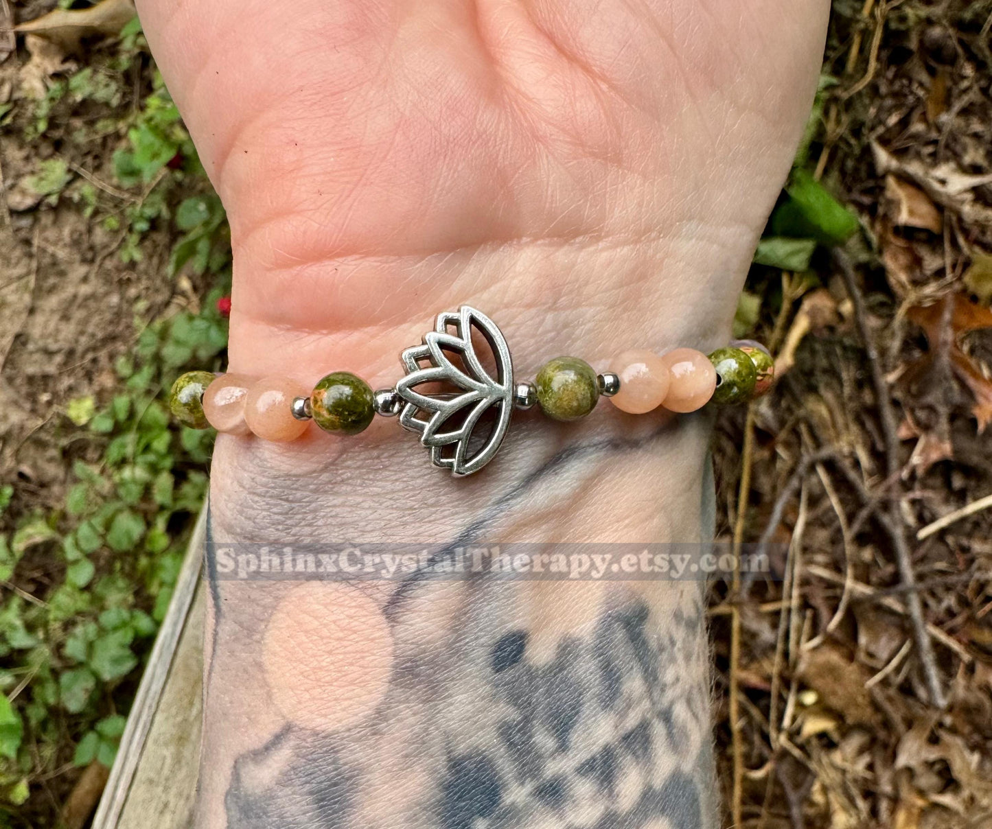 Fertility - Pregnancy - Hormone Balance "Lady Lotus" Feminine Energy - Menstrual Cycle - Menopause - Crystal Therapy Bracelet