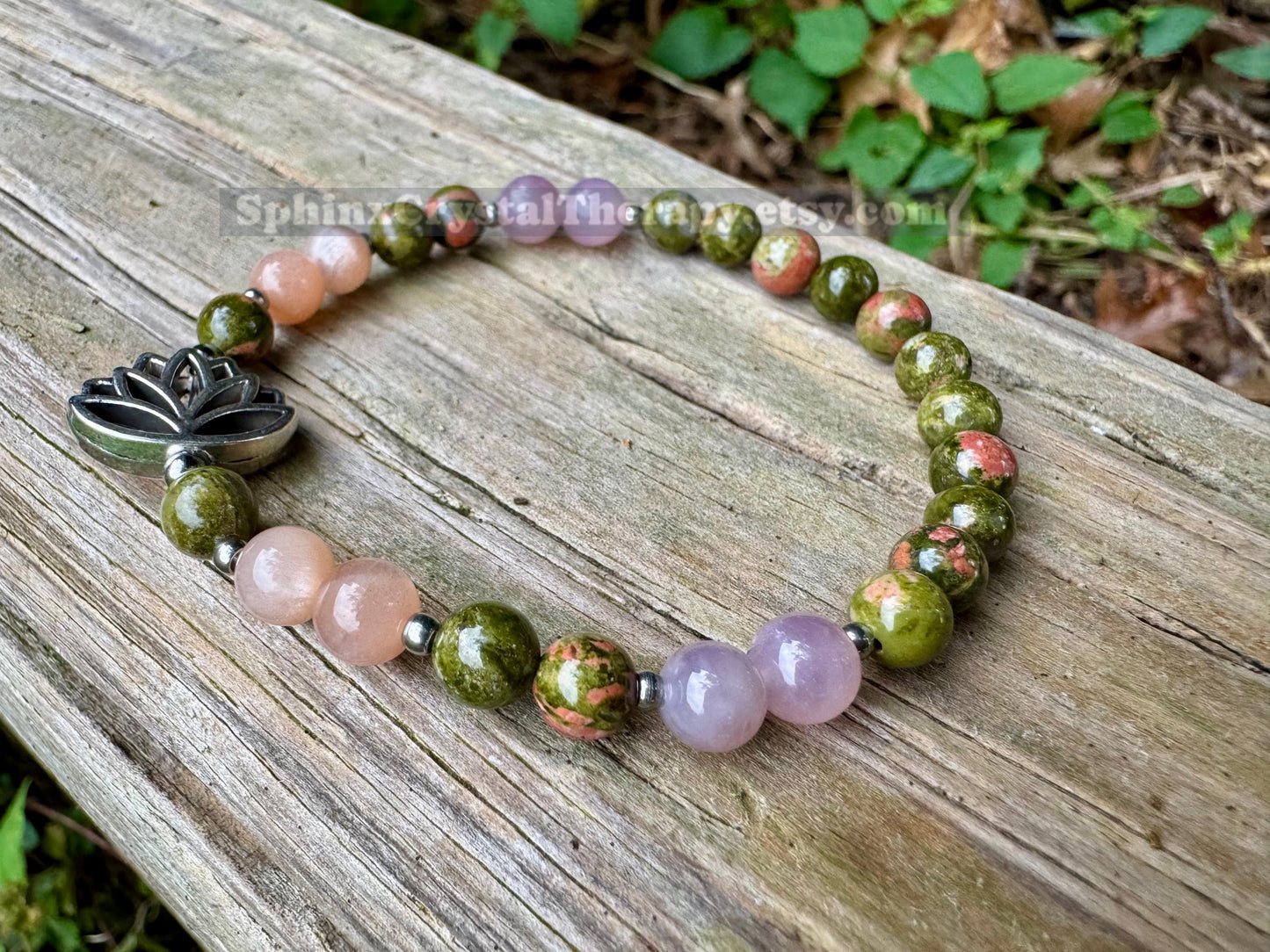 Fertility - Pregnancy - Hormone Balance "Lady Lotus" Feminine Energy - Menstrual Cycle - Menopause - Crystal Therapy Bracelet
