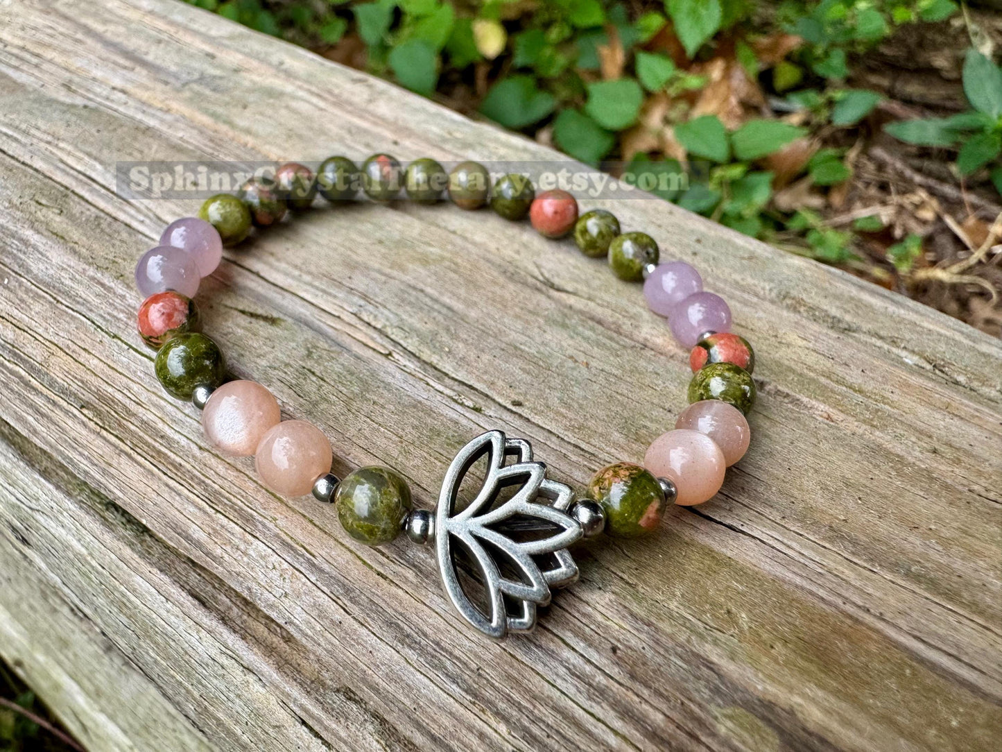 Fertility - Pregnancy - Hormone Balance "Lady Lotus" Feminine Energy - Menstrual Cycle - Menopause - Crystal Therapy Bracelet