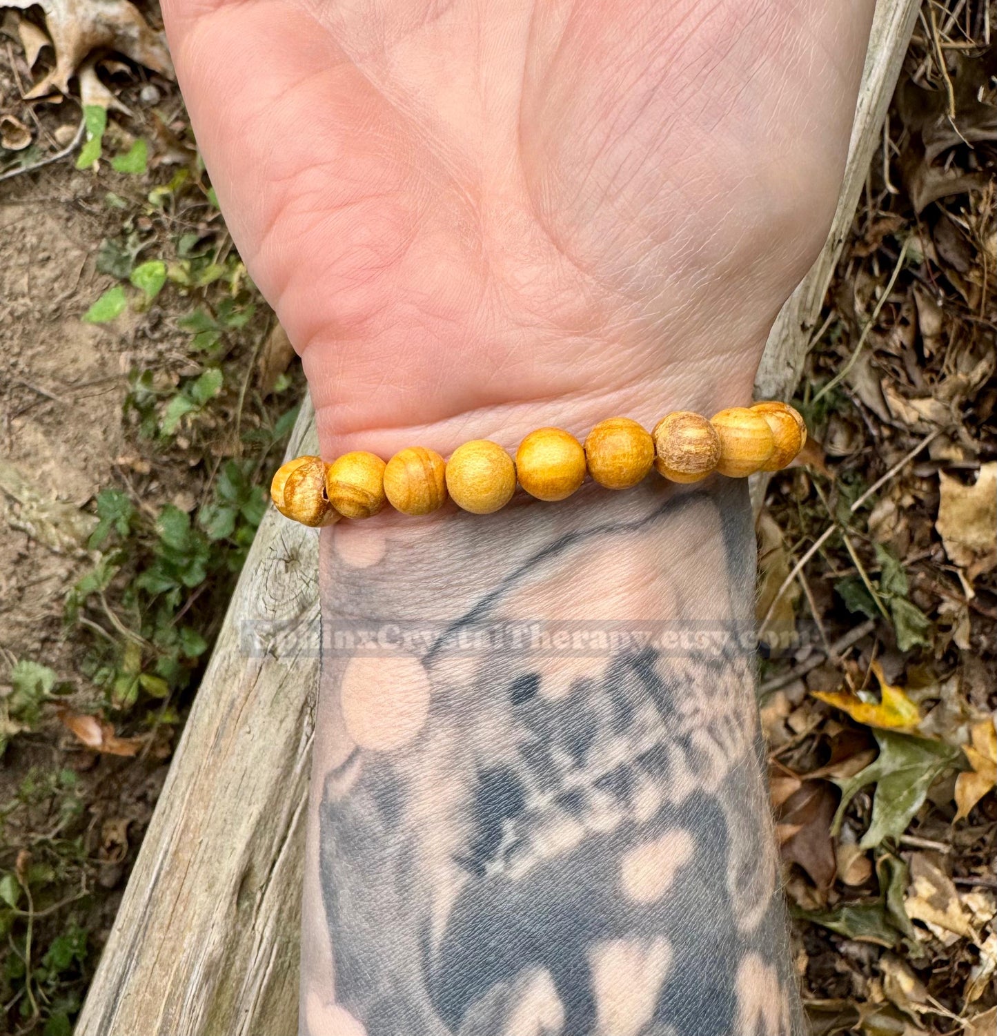 Chakra Balance - Palo Santo Wood - Clearing Negativity - Clear Auric Field - Negative Energy - REAL Crystal Healing Gemstone Bracelet
