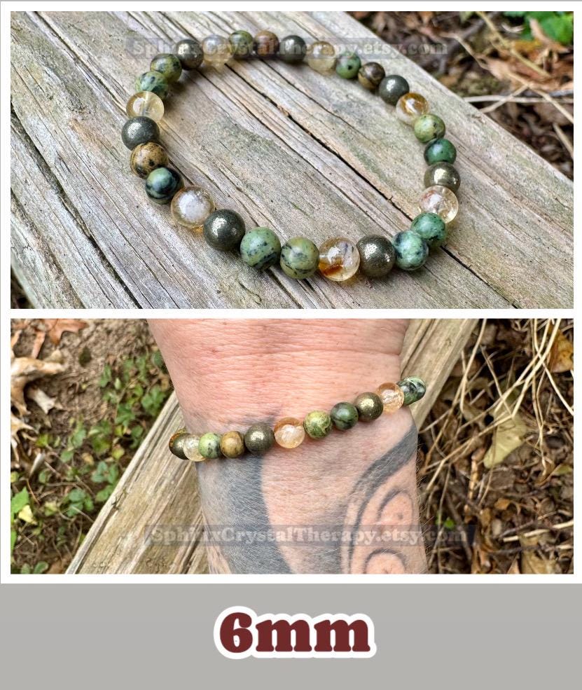 Manifest Wealth Fortune " Show Me The Money " Success Business Mindset Luck Crystal Therapy Bracelet