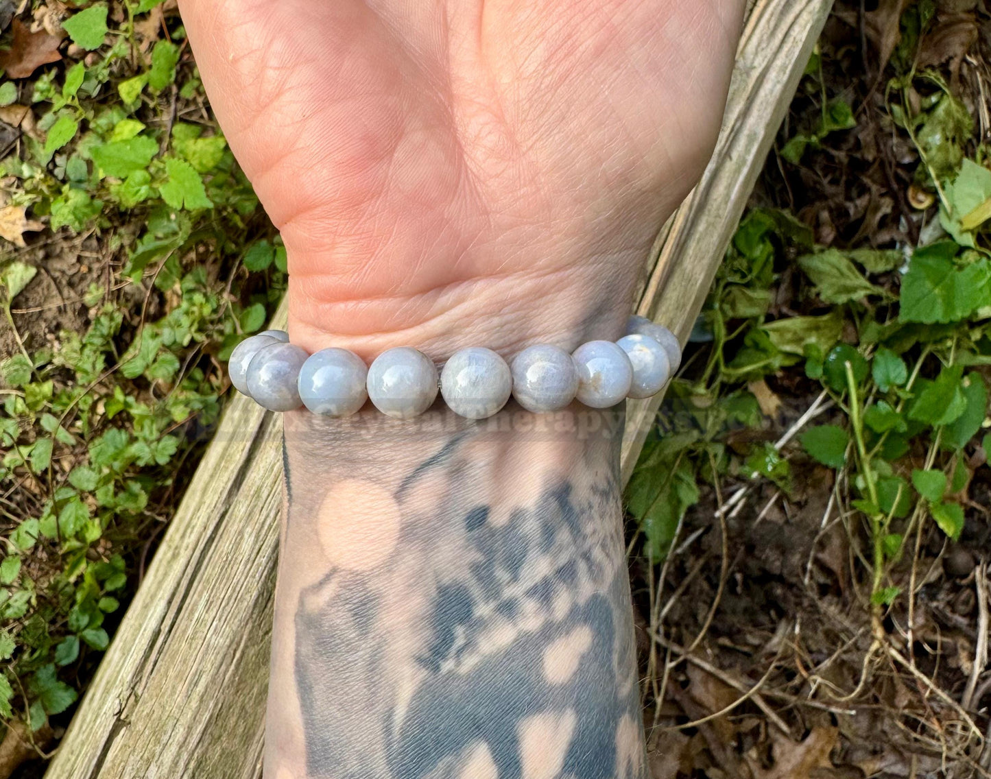10mm RARE AAA Blue Rose Quartz - Self love & Emotional Healing - PASTEL Chakra Stones - Stress Anxiety Depression Support - Crystal Bracelet