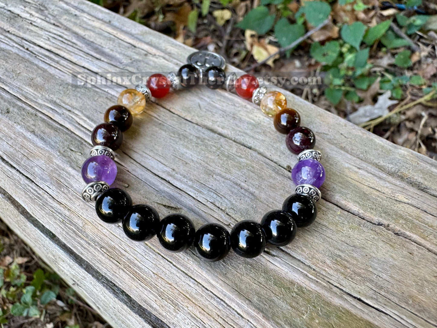 Aries Energy - Zodiac Horoscope " The Passionate Aries " March April Birthday - REAL Quality Gemstones - Crystal Healing Bracelet