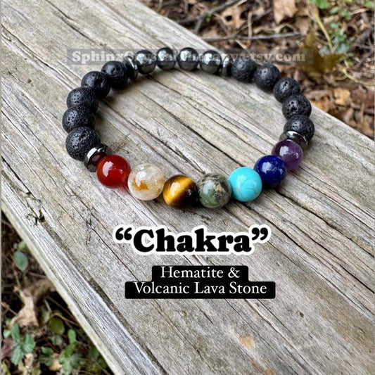 Chakra Balance - Protection & Strength - High Grade Hematite - Grounding Stones - Real Quality Crystal Healing Gemstone Bracelet