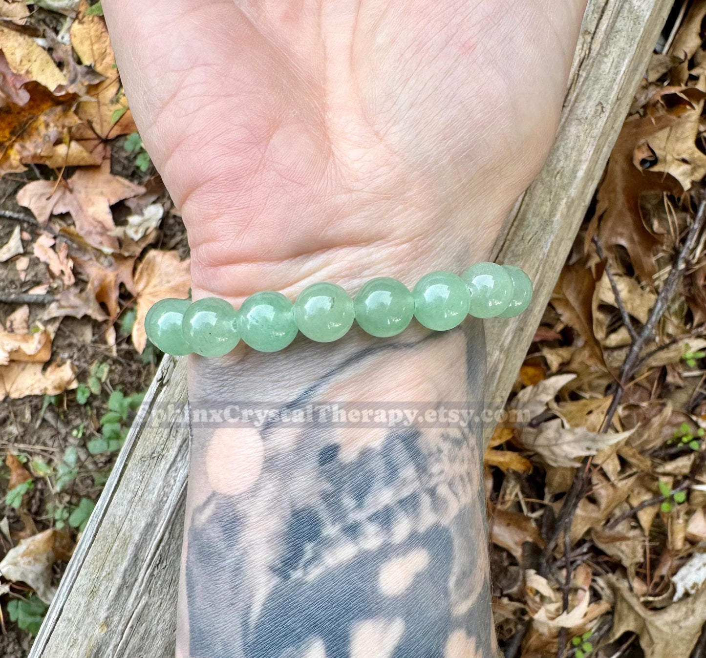 10mm Heart Healing - Emotional Support - PASTEL Chakra Stones - Green Aventurine - Peaceful Calming Energy - Crystal Gemstone Bracelet