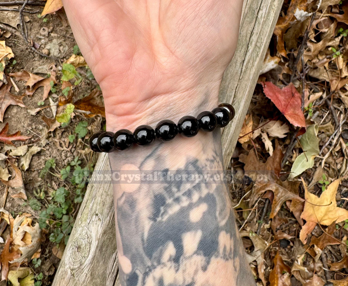 10mm Aura Protection - PASTEL Chakra Balance Stones -  Empath Support - Amethyst - Black Onyx - Hematite - Crystal Healing Gemstone Bracelet