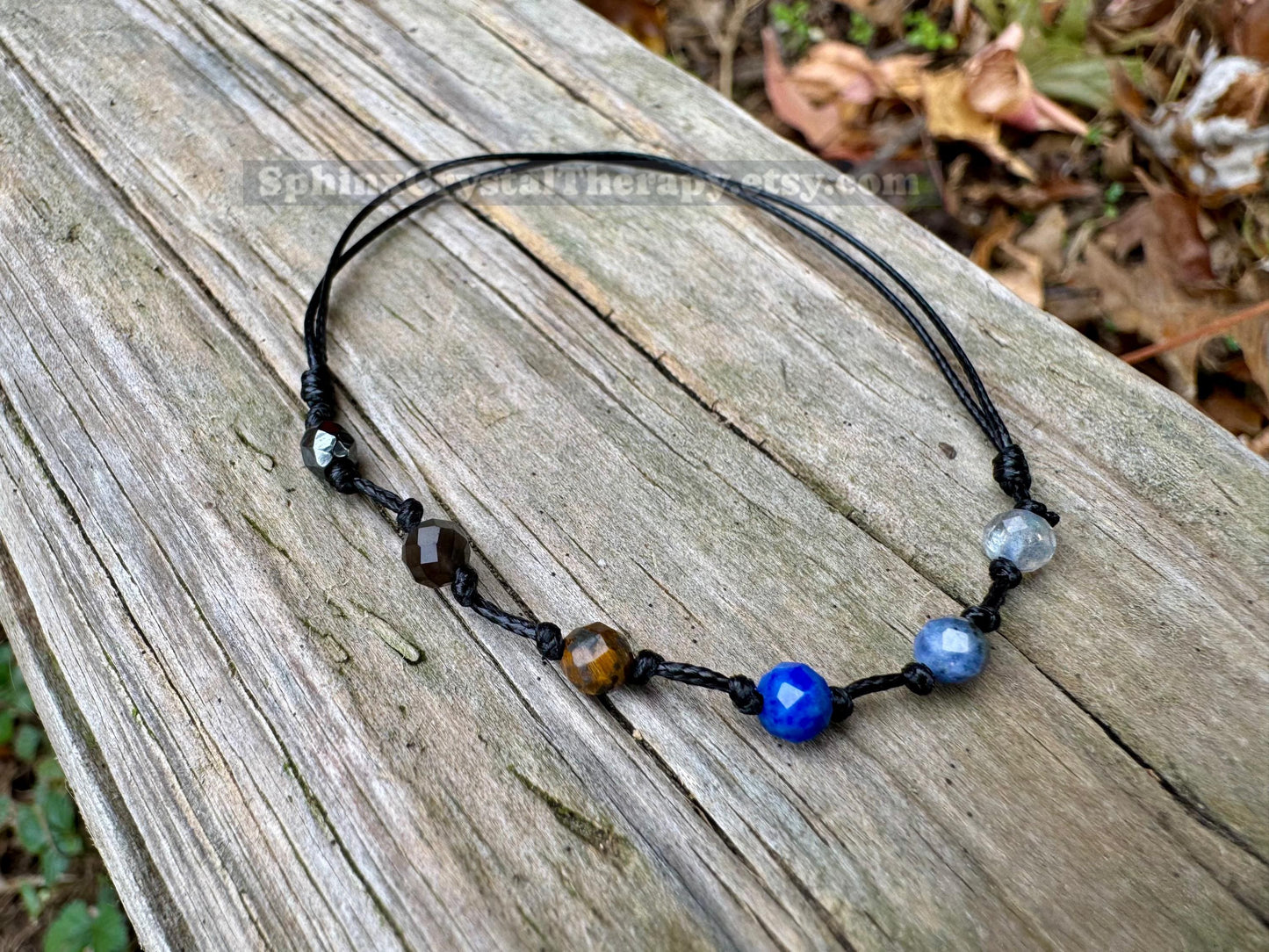 4mm Sagittarius Zodiac Energy - November December Birthday - Tiny Faceted Gemstones - Minimal & Dainty Adjustable String Bracelet